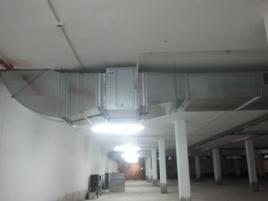 ventiladores en el parking Mercadona